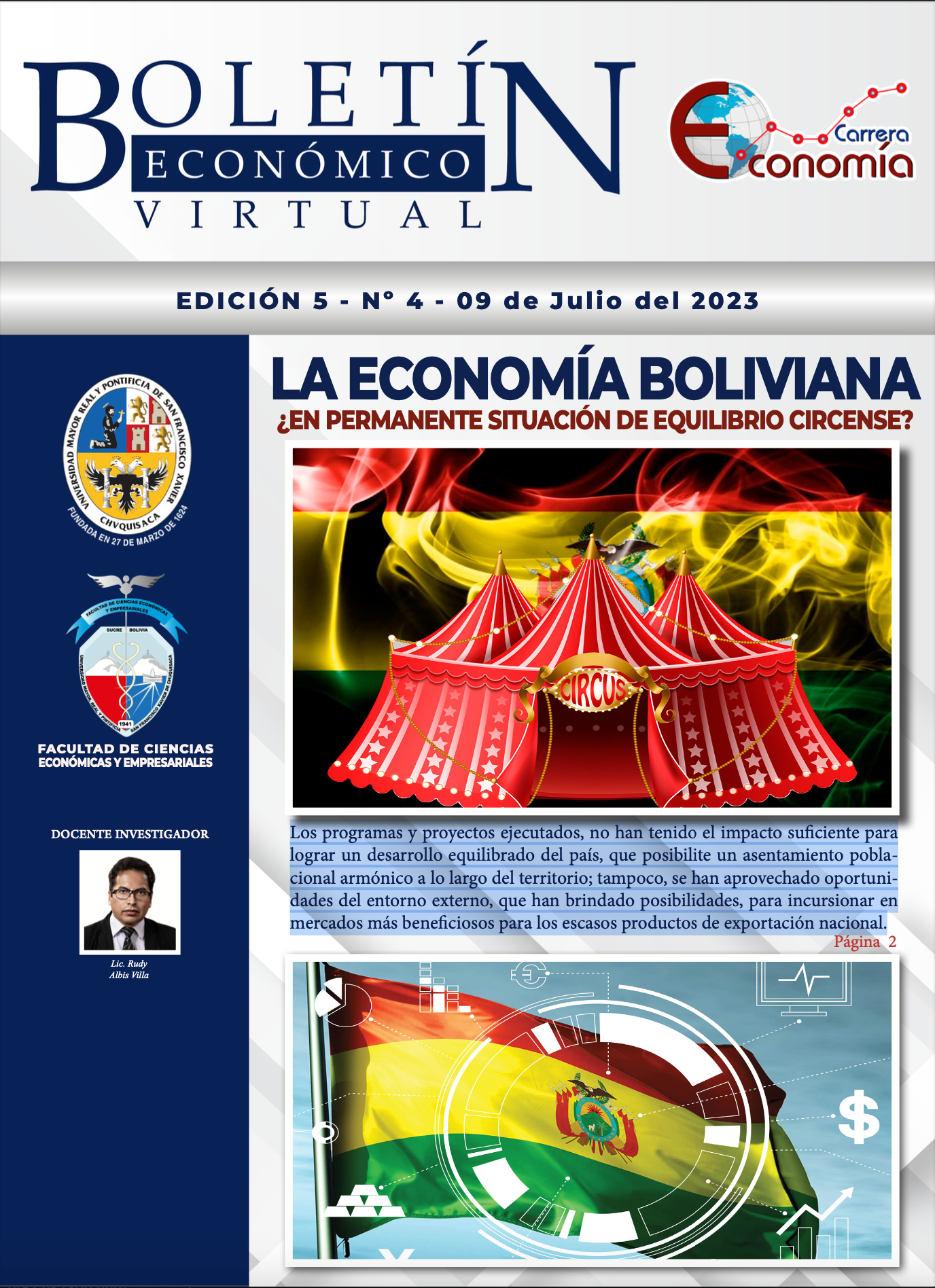 BOLETÍN ECONÓMICO VIRTUAL EDICIÓN 5 – No 4